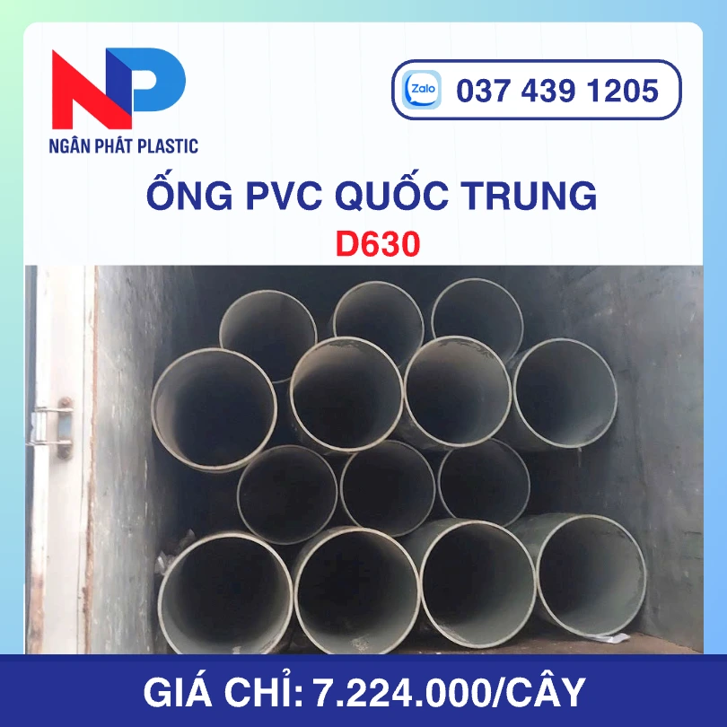 Ống Nhựa D630 Quốc Trung